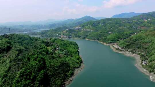 陕西安康瀛湖景区 汉江河流