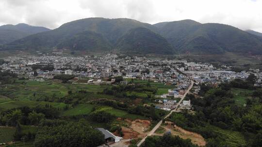 山区乡镇乡村森林乡村振兴航拍