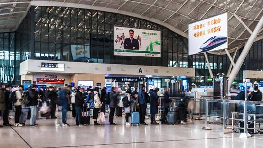 2021武汉火车站进站4K视频素材模板下载