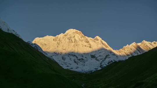 喜马拉雅山脉雪山延时摄影