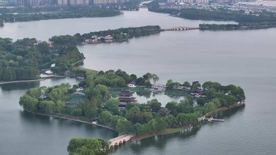 京杭运河畔苏州石湖景观（航拍视频）