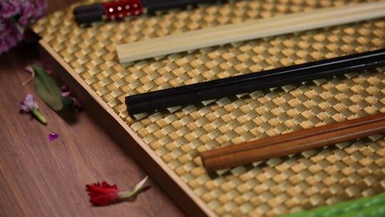 东方饮食文化筷子视频素材模板下载