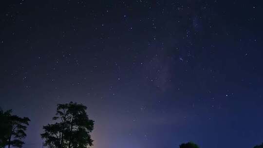 夜晚星空夜空延时