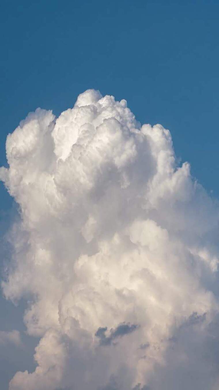 蓝天白云晴空空境 流动的云 时间变化