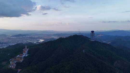 广西梧州白云山景区航拍