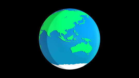 3D卡通地球