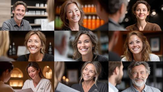 客户服务微笑交流专业咨询高清在线视频素材下载