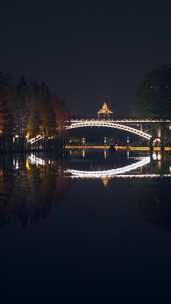 佛山千灯湖南海活水公园落羽杉夜景灯光