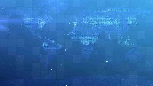 科技感数字世界地图背景