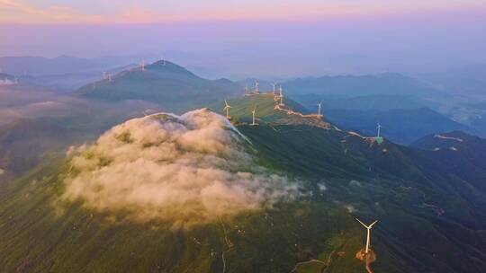 江西高山风力发电机群