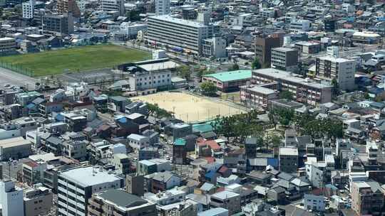 从空中看城市的时移