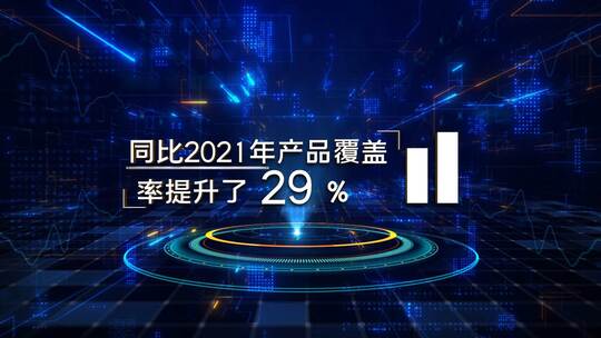 大气科技感数据图表ae模板