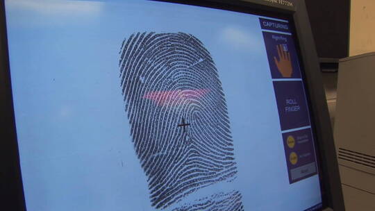 犯罪嫌疑人在采集指纹视频素材模板下载