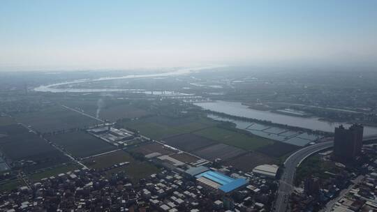 航拍福建莆田木兰溪风光4K实拍视频