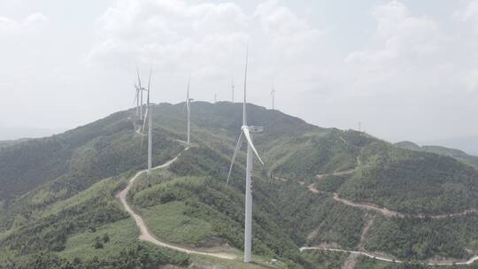 风力电场 三一重能  镜头右往左旋转视频素材模板下载