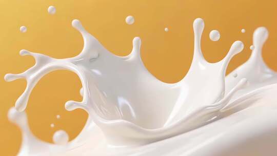 牛奶飞溅微距特写素材