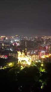 竖版视频福建泉州夜景丰泽区夜景