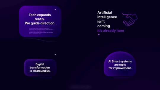 AI主题的运动图形UI素材合辑