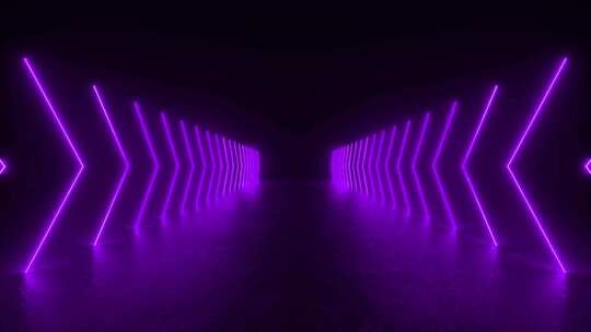 霓虹灯紫色隧道回路