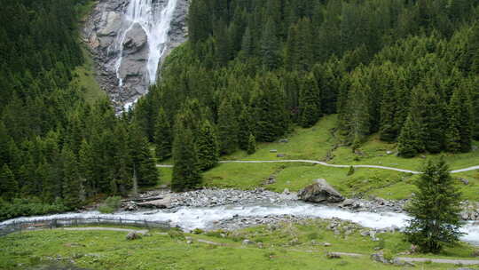 奥地利斯图拜的格拉瓦瀑布