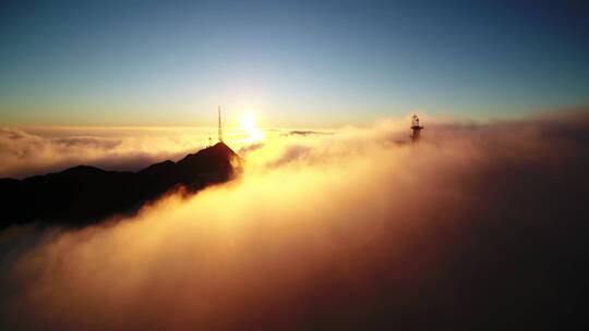 广西南宁大明山云海航拍