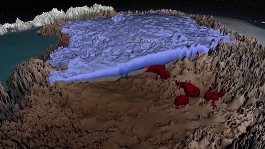 美国宇航局动画展示了北极冰层深度的三维地图