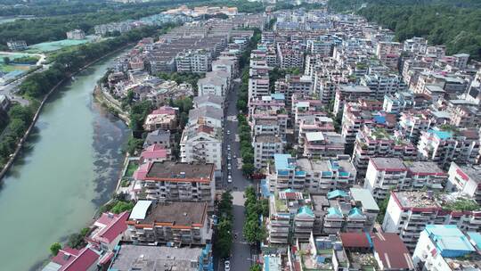 桂林施家园路建筑风光视频素材模板下载