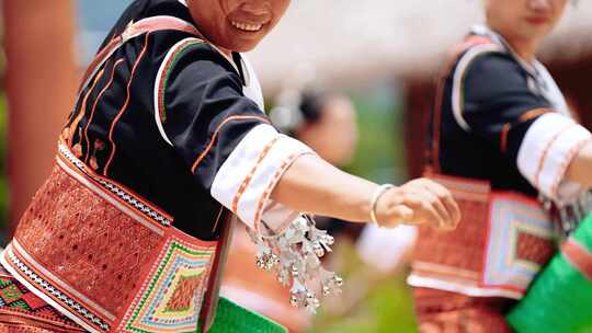 少数民族舞蹈采茶舞蹈民族服饰