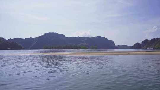 穿越兰卡威国家海洋公园海岛风光平视角