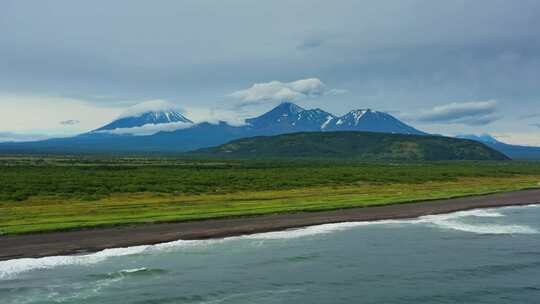 航拍海边风景