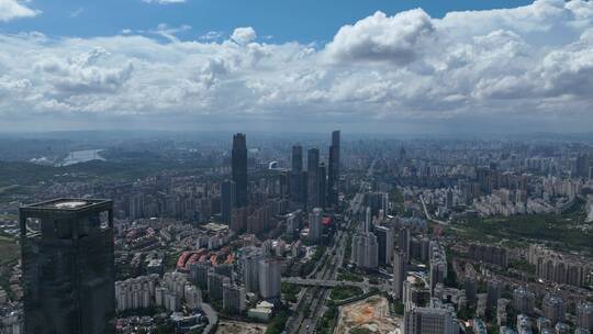 南宁CBD航拍空镜