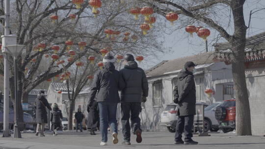 北京胡同 老北京生活视频素材模板下载