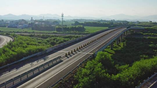 高速公路航拍