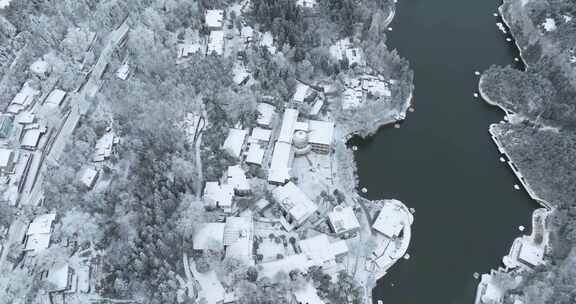 江西九江庐山风景区冬季雪景风光