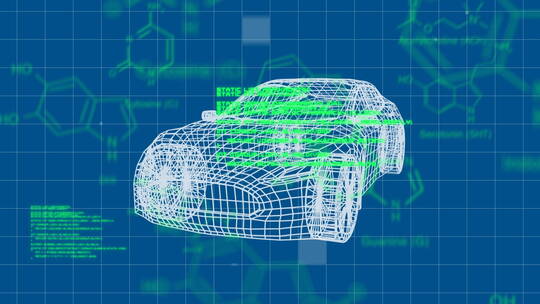 未来汽车概念设计结构模拟