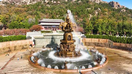 佛教赤山 音乐喷泉