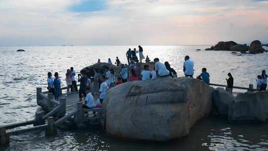 广东珠海城市风光航拍