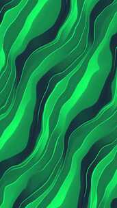 绿色抽象波浪背景循环动画
