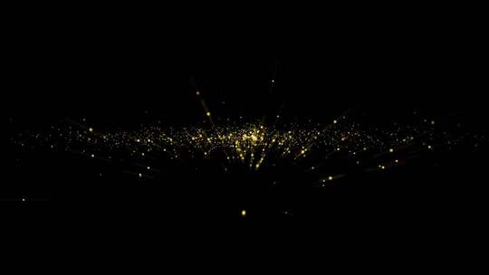 金色粒子 粒子发散 粒子叠加 粒子飘散