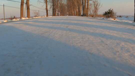 航拍雪景 唯美冬日空镜 冬至节气 冬天雪景