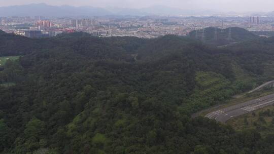 航拍深圳龙华区观澜现代化城市建设