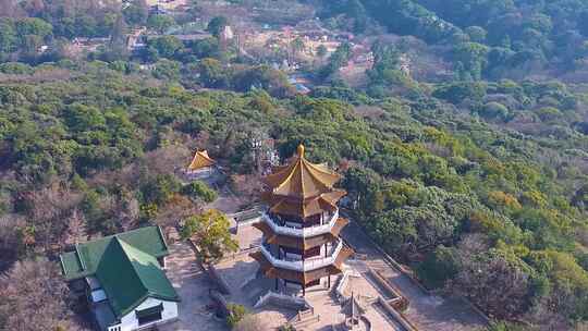 江苏省无锡太湖鼋头渚风景区航拍风景区国家