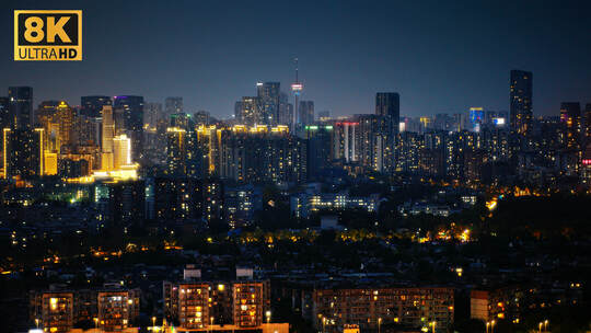 成都繁华夜景【悟3长焦极致夜景航拍】