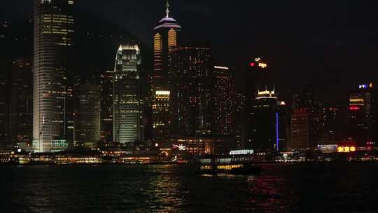香港维多利亚港湾夜景