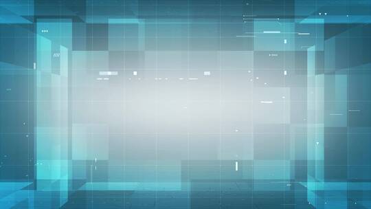 浅蓝色方块风格大数据科技互联网背景素材视频素材模板下载