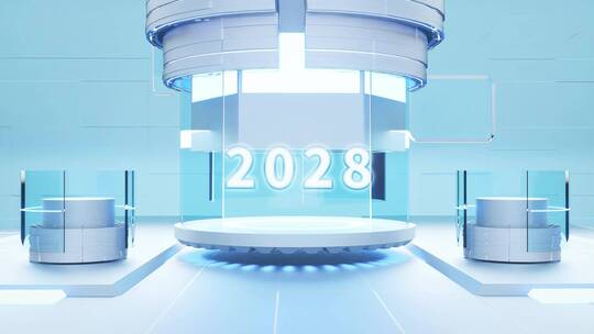 2028实验室科技感三维场景