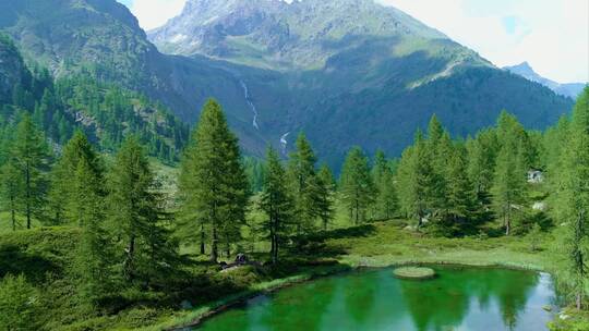 4K山水湖泊高山树林丛林自然景观