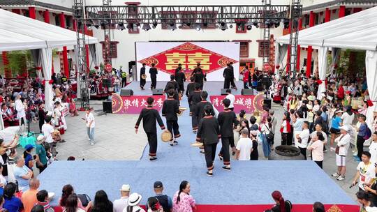 4k 万人火把节庆典人群狂欢宣传片