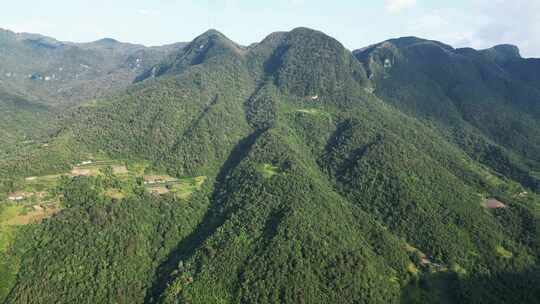 连绵起伏山川风景航拍