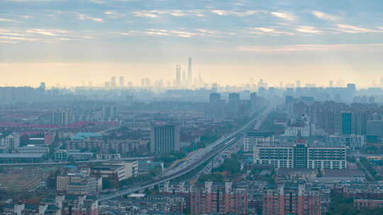 上海城市交通风光南北高架延时
